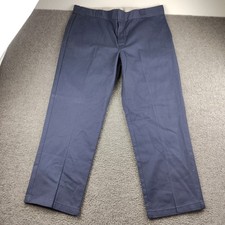 Dickies 874 Work Pants Navy Blue Straight Leg Size 42x30 Men's