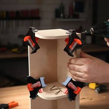 4 St&uuml;ck Rahmenklemme 90 Grad Robuste Bauweise Eckzwinge 90 Grad f&uuml;r Rahmenbau
