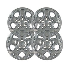 4 New 17 Chrome Wheel Covers Full Hubcaps 5 Spoke For 2010 11 2012 Ford Fusion