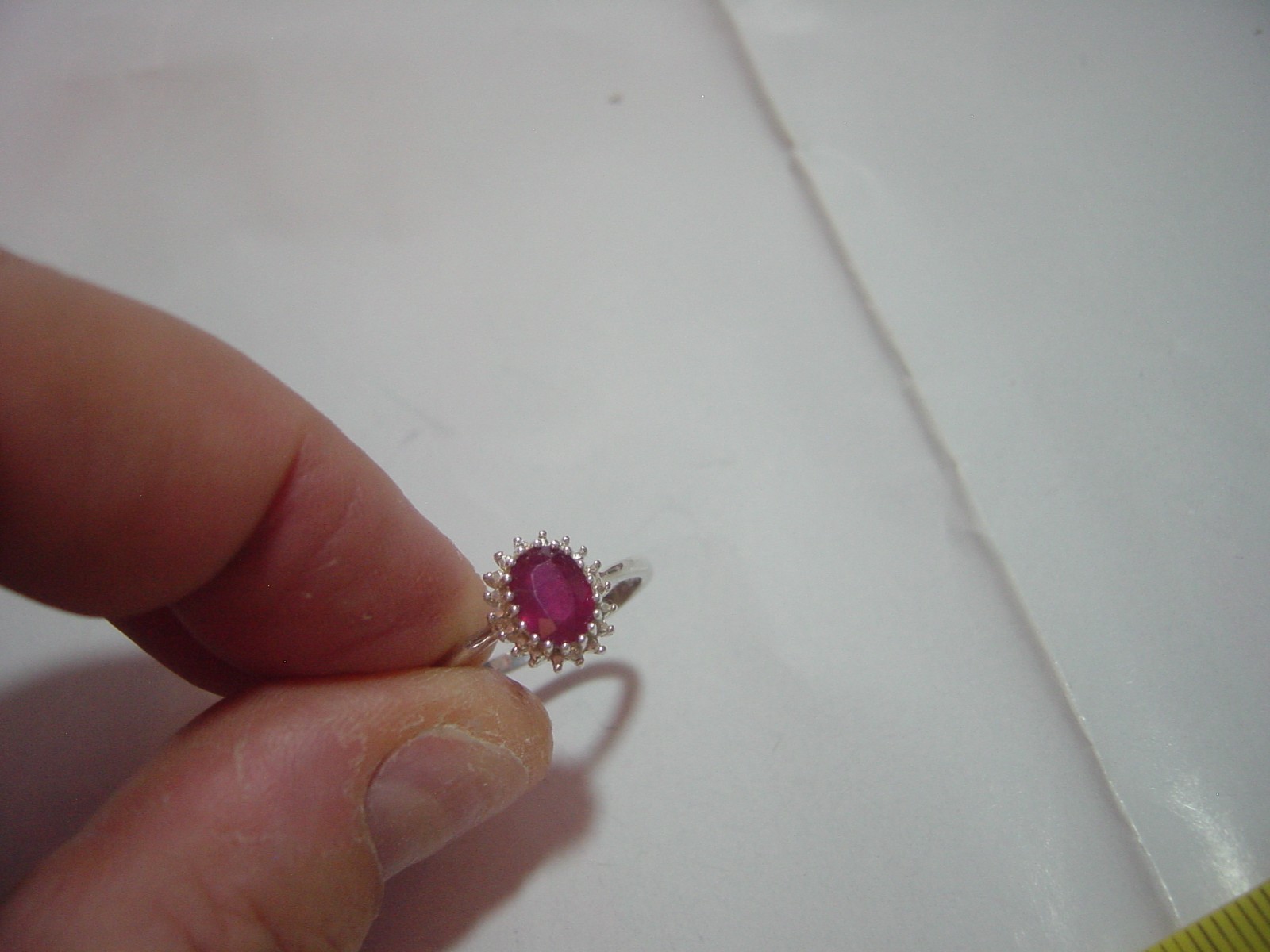 superb solid silver vintage ring lovley genuine n… - image 14