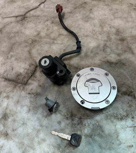 07-12 HONDA CBR600RR IGNITION SWITCH LOCK KEY SET GAS CAP SEAT TRUNK LATCH OEM