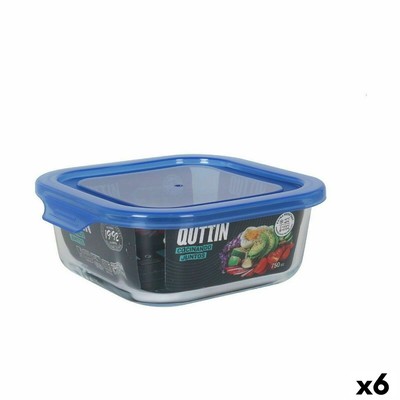 Quttin Portapranzo Quadrato Ermetico 400Ml Design Ermetico e Sicuro