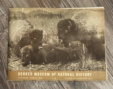 1948 Vintage Denver Museum Of Natural History Illustrated Book 80 Page￼￼