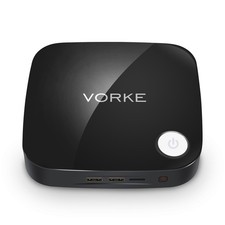 VORKE V1 Plus Mini PC: 64GB SSD, 4GB RAM, Windows 10 — Optional KB & Mouse Combo