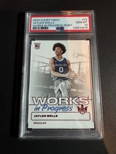2024-25 Court Kings JAYLEN WELLS Works in Progress Ruby RC #065/149 PSA 10