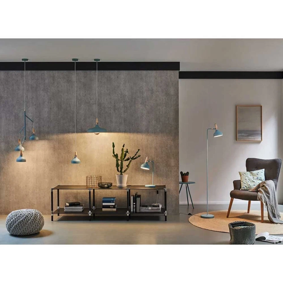 Paulmann Pendelleuchte Juna Softgrün/Kupfer/Holz max. 3 x 20W E14 Lampe kürzbar - Bild 4 von 4