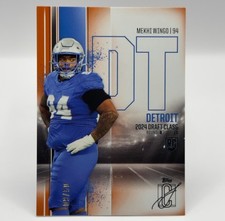 2024 Topps Signature Class - Mekhi Wingo #107 Orange /50 Rookie (RC) Lions
