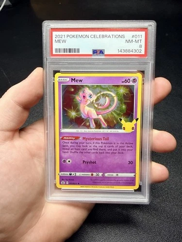 2021 POKEMON CELEBRATIONS #011 MEW PSA 8