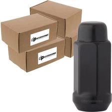 Black M14x1.50 Lug Nuts For Aftermarket Wheels Closed End XL Bulge Case of 320