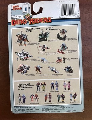 Dino Riders Action Figures Sludj (Vandal) & Mind-Zei (Minzei) Tyco GIG Ital MOSC