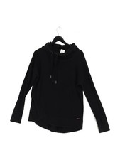 Sweaty Betty Women's Hoodie M Black Acrylic with Cotton, Elastane Pullover