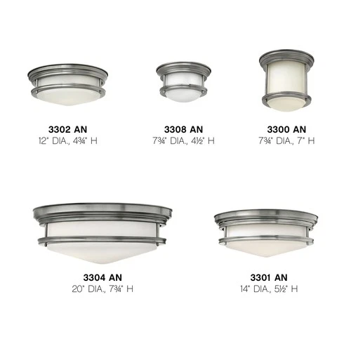 Hinkley Lighting 3301 3 Light Indoor Flush Mount Ceiling Fixture - Bronze - Picture 10 of 10