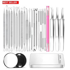 Pimple Popper Tool Blackhead Remover Kit 22 Pcs Acne Zit Comedone Extractor