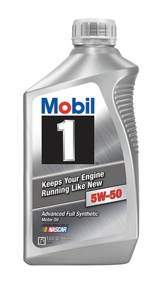 Motor Oil 5W-50 Advanced Full Synthetic 1 Quart Pack of 6 Mobil 106035