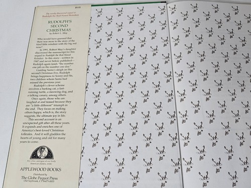 RUDOLPH'S SECOND CHRISTMAS by Robert L. May (1992) Applewood illustrated HC 1st - Picture 5 of 6