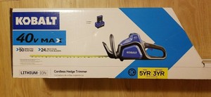 kobalt 40v max hedge trimmer