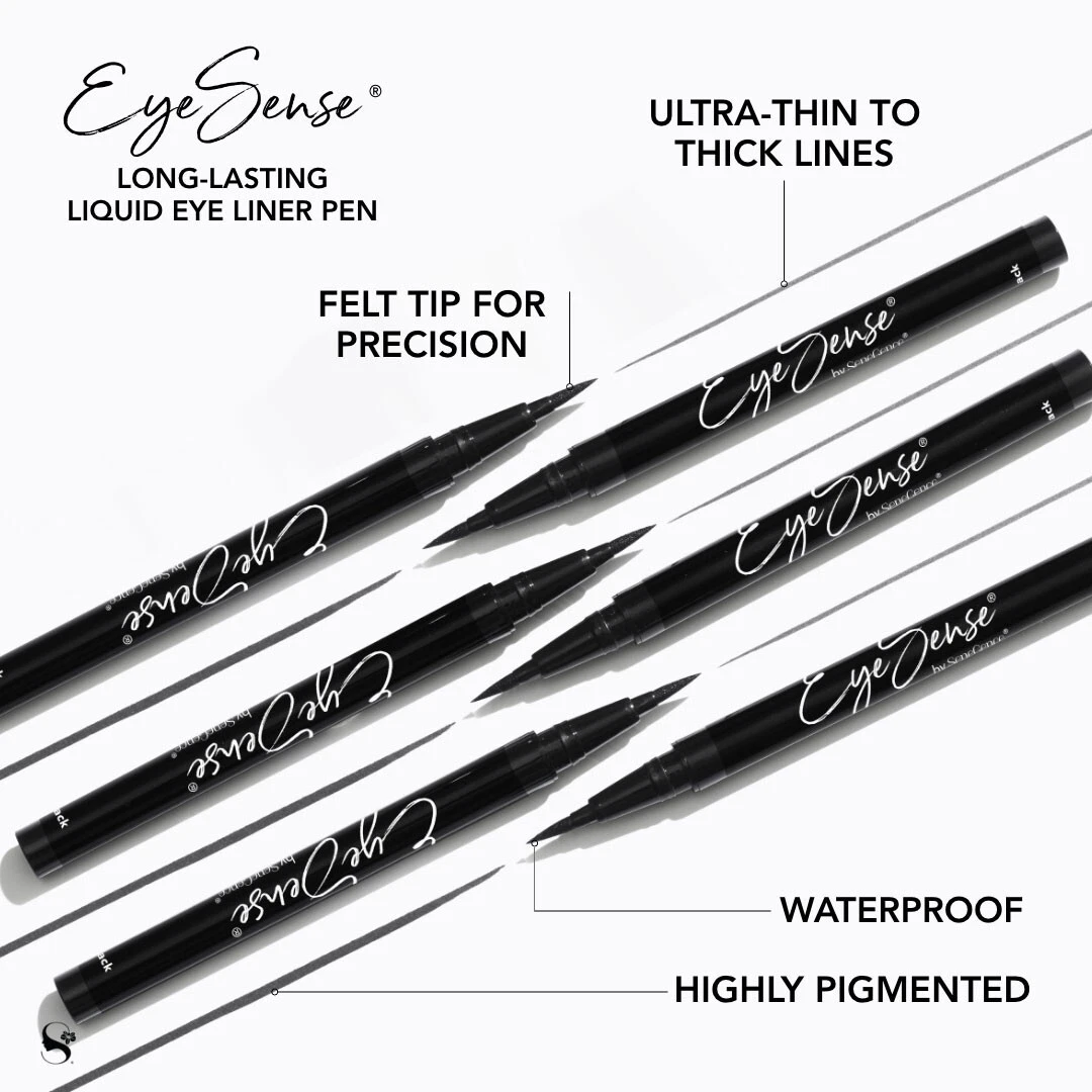 💟 *BLACK EYESENSE LIQUID FELT-TIP EYELINER PEN SeneGence Authentic NEW/SEALED
Opens in a new window