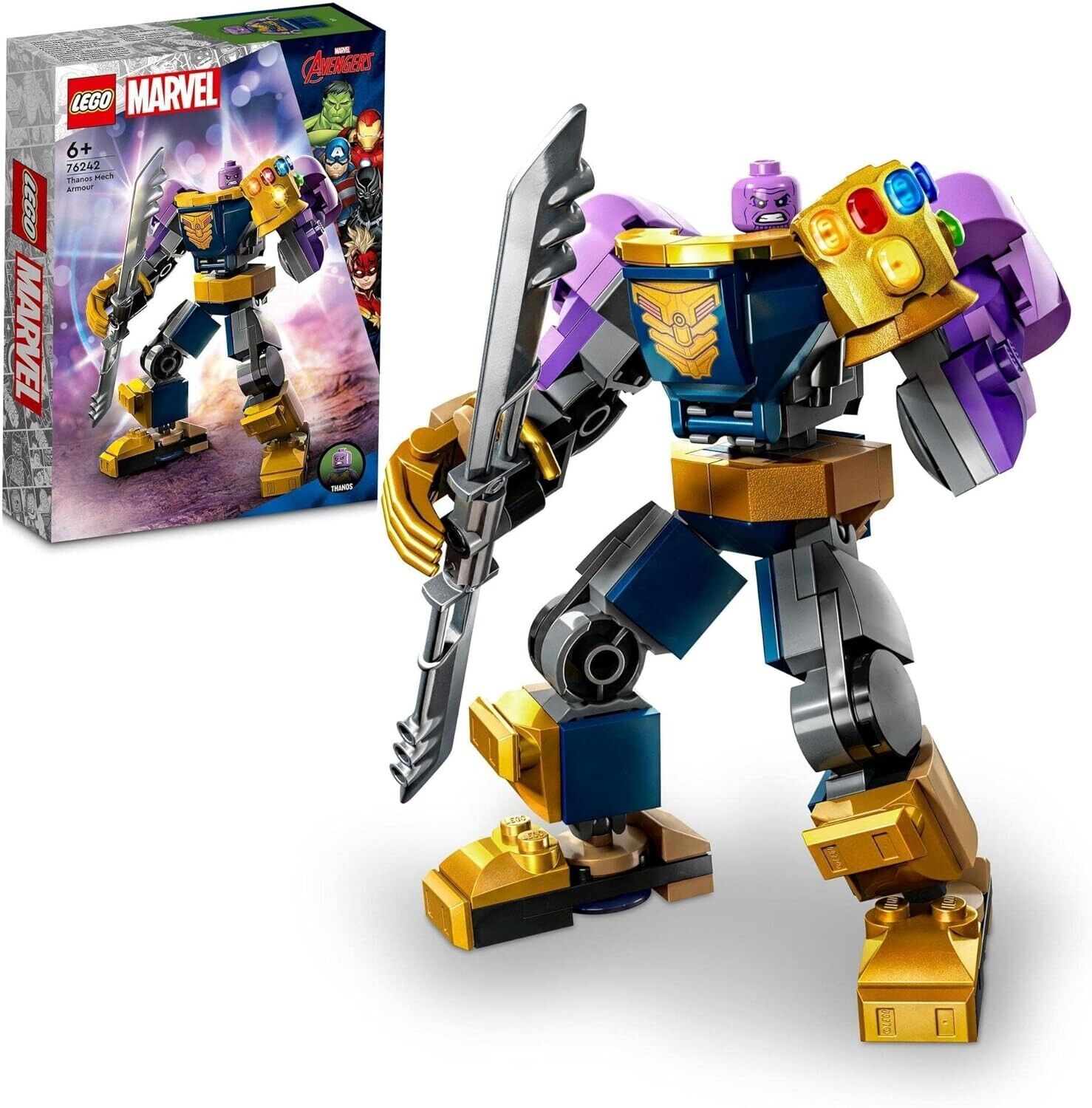 Lego Super Heroes Marvel Thanos Mech Suit 76242 Toy Block Japan Free Shipping