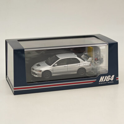 Hobby Japan 1/64 Mitsubishi Lancer GSR Evolution IX MR HJ647054S silber Diecast