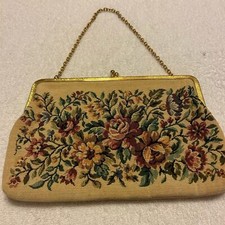 Walborg West Germany Tapestry Floral Purse