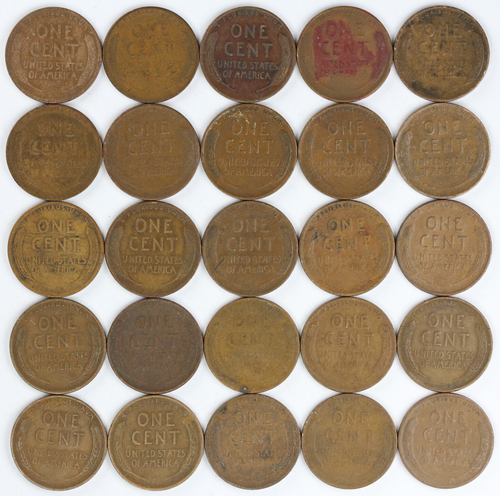 Roll of Fifty (50) 1932 D Lincoln Wheat Cents - Picture 2 of 4