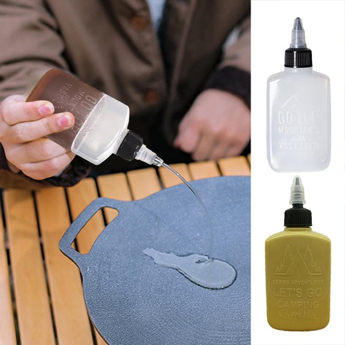 100ml Oil Dispenser Seasoning Bottle Camping Twist Top Leak-Proof Squeeze Bottle