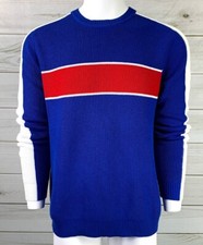 New Club Room Men's Mock Collar Pullover Knit Sweater Blue NWT MSRP 65 A1315
