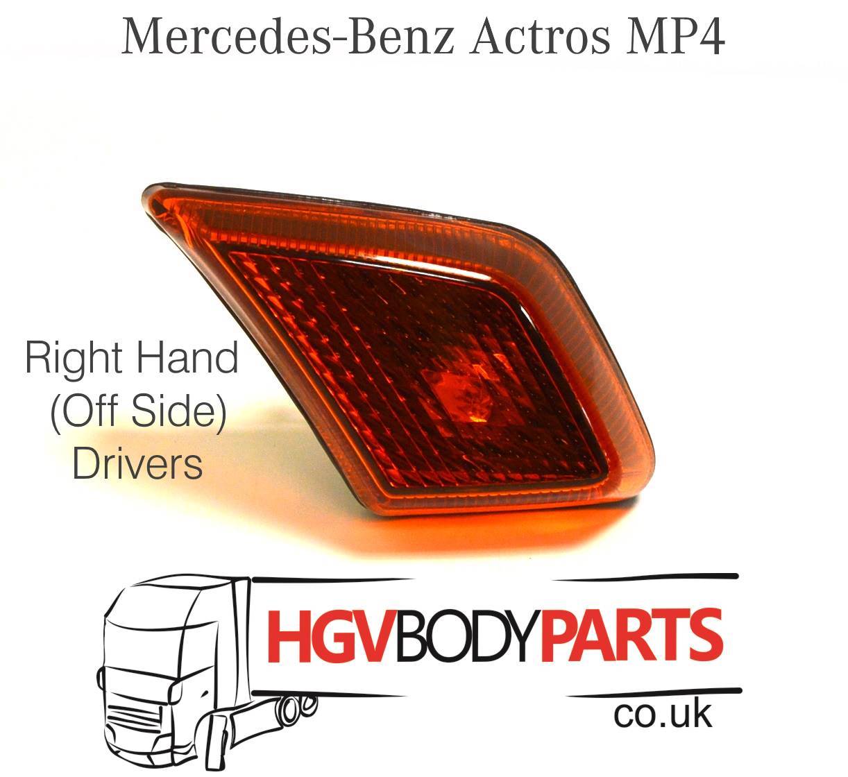 Mercedes Actros MP4 Side Indicator Light Step Wing Marker Light Right Hand eBay