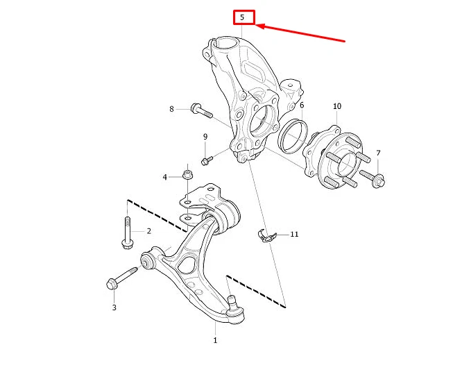 VOLVO V40 Hatchback Front Right Steering Knuckle 31387651 NEW 