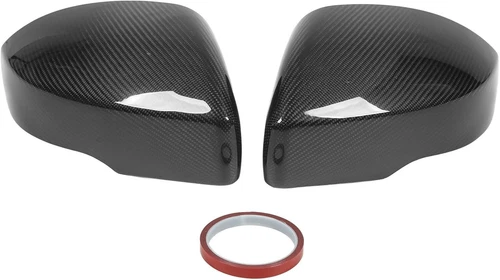 FOR 2013-2017 RANGE ROVER L405 CARBON FIBER SIDE MIRROR COVER CAPS OVERLAY PAIR