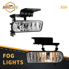 For 1999-2002 Chevy Silverado 1500 2500 Fog Lights Clear Bumper Lamp Replacement