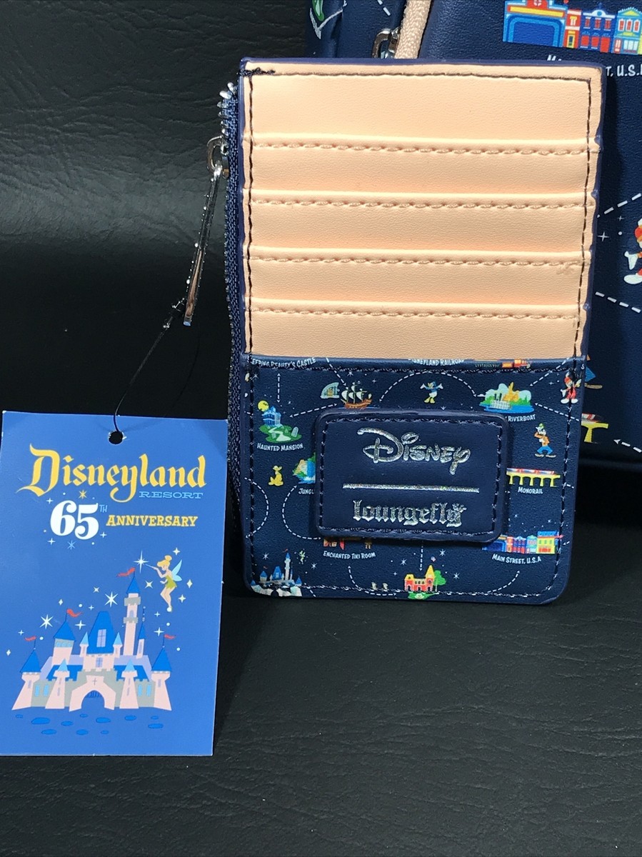 Loungefly Disneyland 65th Anniv Map 2 In 1 Convertible Mini  display picture 1