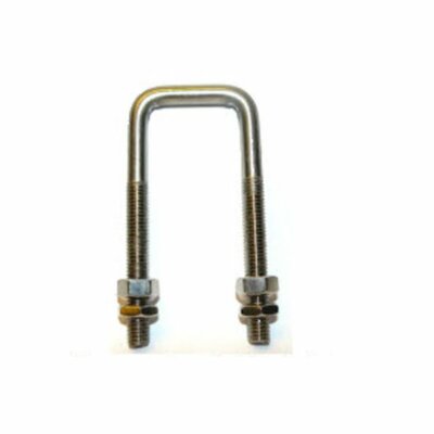 Vierkantschraube (C-Bolzen) M10 x 40 mm Gewinde, 41 x 155 mm Innenmaß - T316 