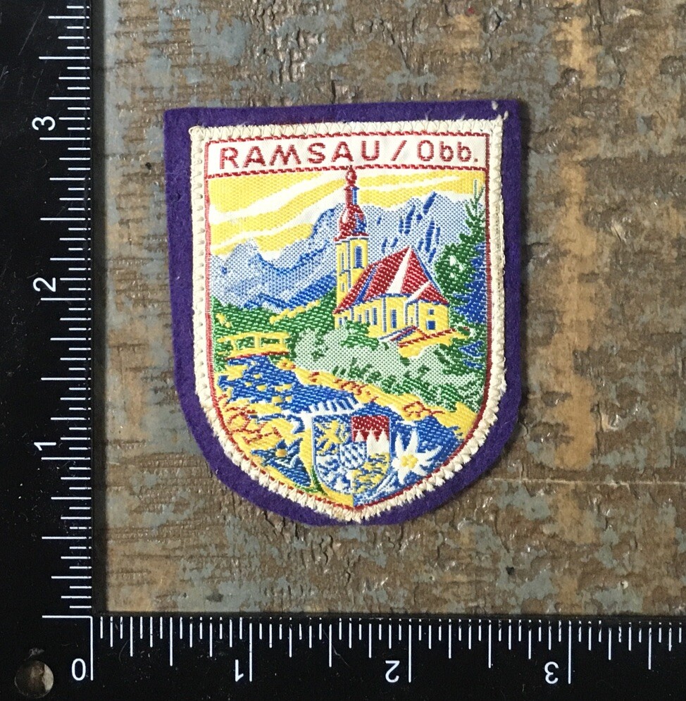Vintage RAMSAU/OBB. Scenic View Germany Travel Souvenir Woven Patch