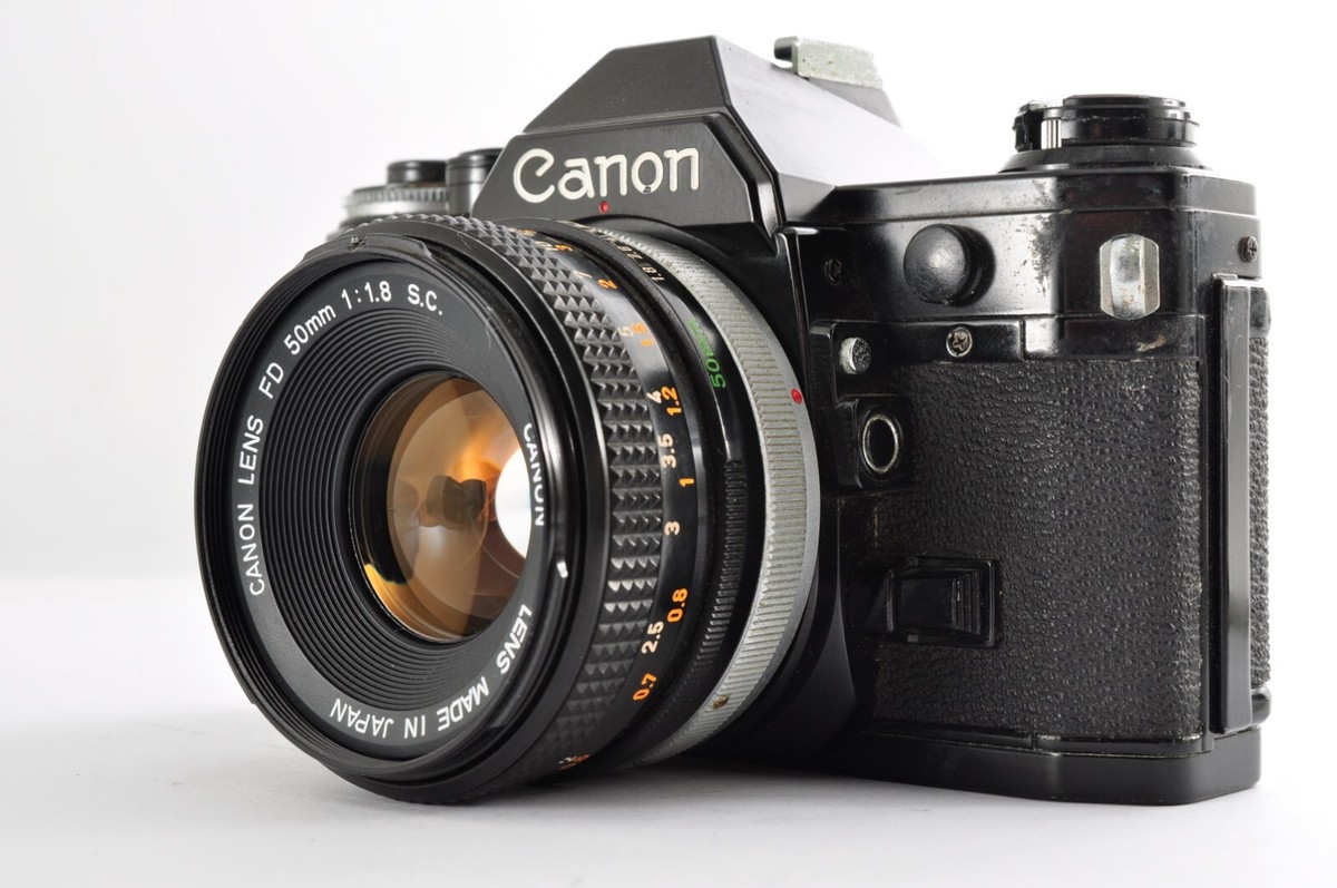 Canon AE-1 PROGRAM ブラック ＋FD 50mm F1.8 Exc+5* Canon AE-1 Program Black Film Camera w/ NFD 50mm F1.8