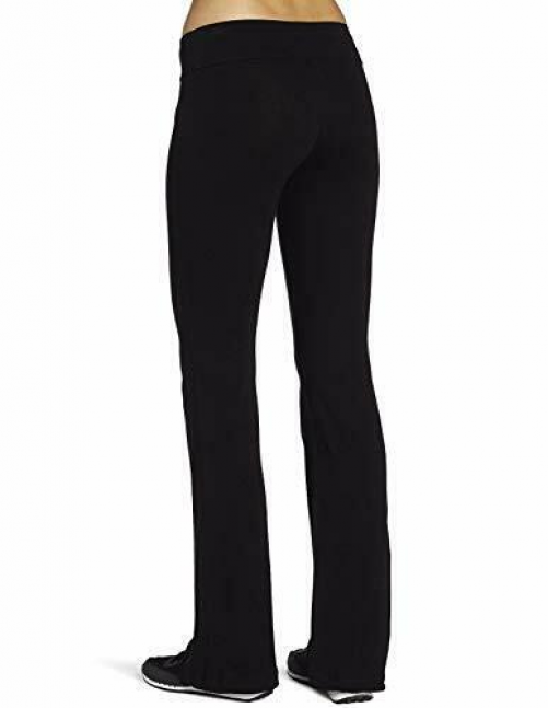 Spalding Women's Bootleg Yoga Pant, Black, Small Small, Black