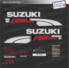 Adesivi motore marino fuoribordo Suzuki 100 CV four stroke 2006 barca stickers