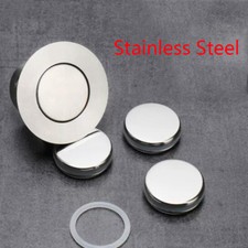 Stainless steel Flip Top Plug Replacement Basin Drain Cap Sink Waste Bathroom