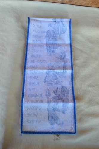 VTG 29” x 6” Cotton Blend Fabric Grocery Shopping List Dutch People TLC Req'd - Picture 13 of 15