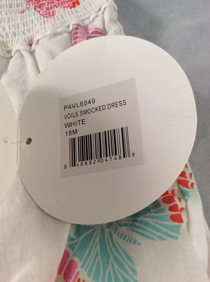 Vestido Egg Baby 18m Estampado Mariposa Bebé Niña Nuevo Con Etiquetas Caja Q Foto 4 de 4