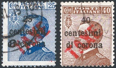Terre Redente Trentino Alto Adige Bolzano 3 1918/19 Francobolli di Trento e Trie