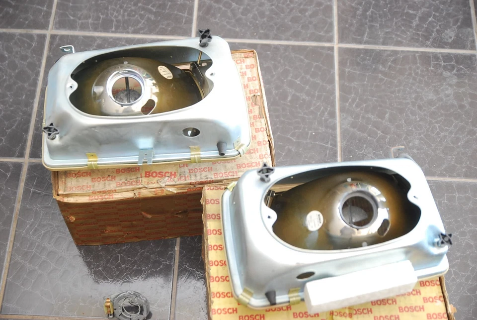 Opel Rekord D headlights set front lights left right Bosch Foto 2 de 4