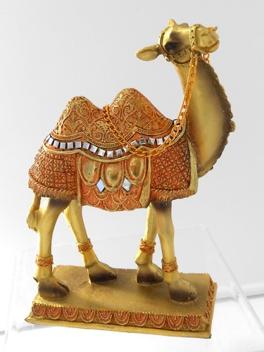 Bronze & Gold Camel Figurine / Gift /Home Decorative - Foto 2 di 2
