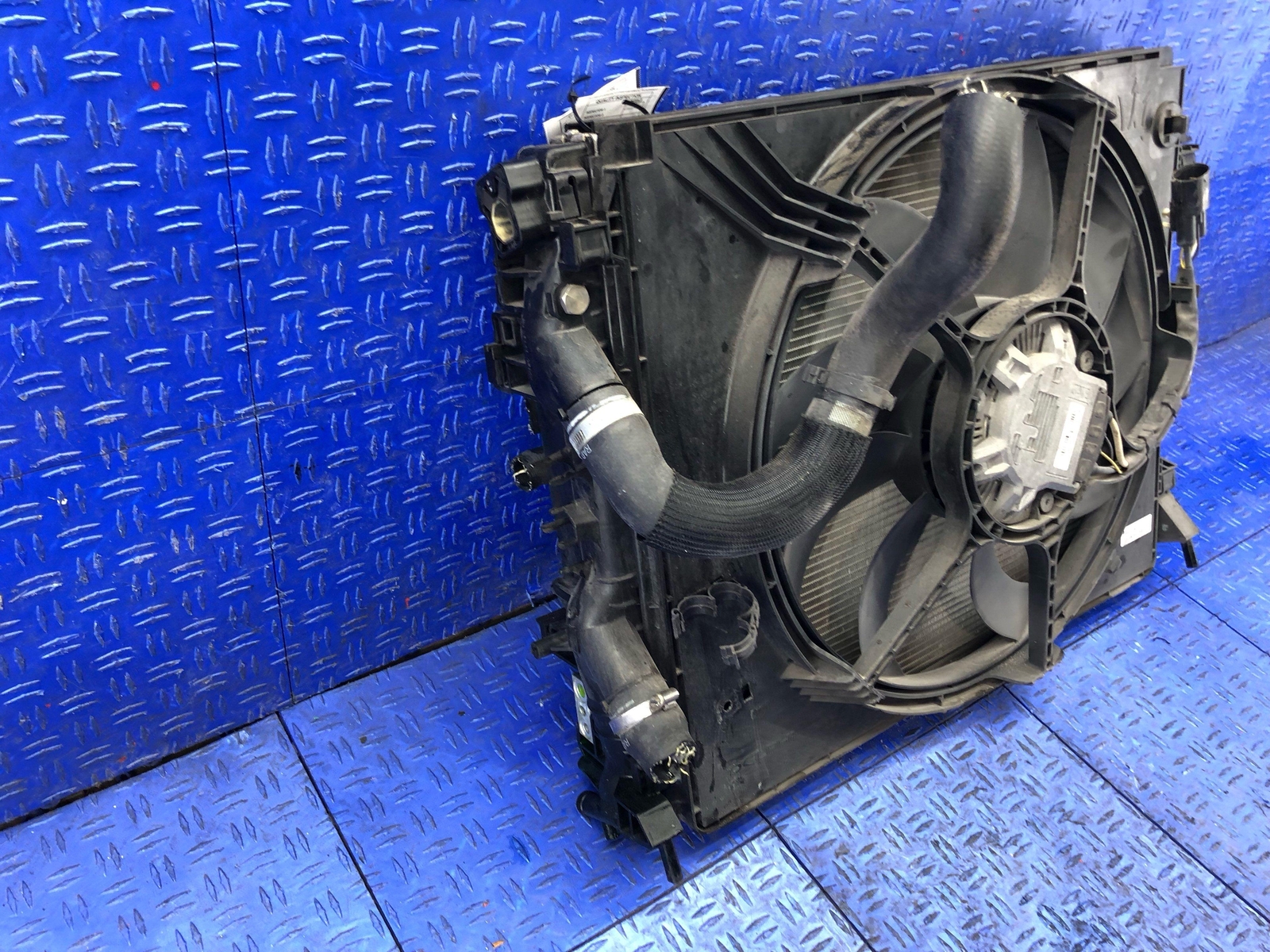 2014 2017 MASERATI QUATTROPORTE 3.0L MAIN & AUXILIARY RADIATOR CONDENSER FAN SET