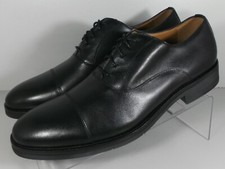 203915 SP50 CARLSON CAP TOE MEN'S SHOES SIZE 9 M BLACK LEATHER JOHNSTON MURPHY