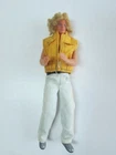 Vintage 1980s Barbie Ken doll blonde hair yellow jacket jeans shoes Taiwan 1968