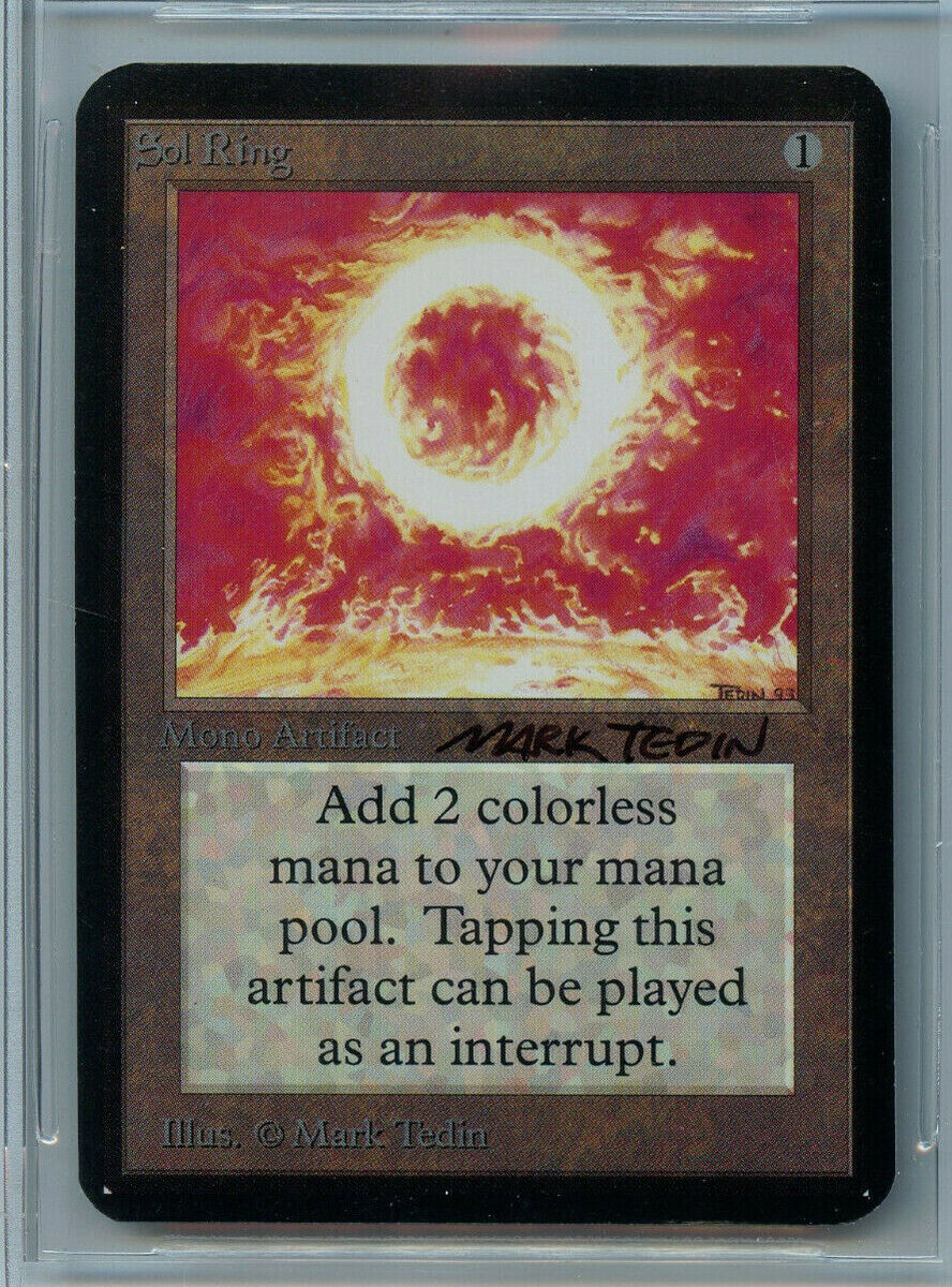 MTG Alpha Sol Ring BGS 9 Mint BAS 10 Magic Card WOTC MTG Alpha Sol Ring BGS 9 Mint BAS 10 Magic Card WOTC