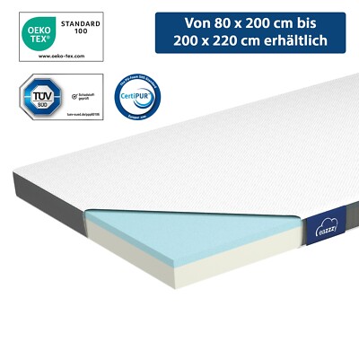Genius eazzzy Topper Classic 120 x 200 cm Matratzenauflage Topper Visco Set