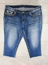 Vigoss Womens Capri Jeans Size 22 Heritage Fit Mid-Rise EUC
