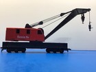 Ho Scale Tyco Brand "Santa Fe" Working Freight Train Crane / Swiveling / #3